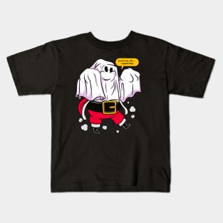 Ghost santa claus funny Kids T-Shirt